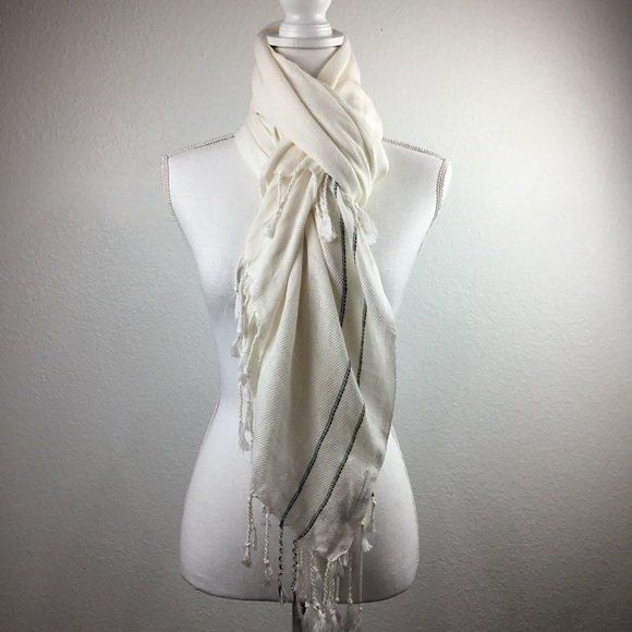 𝅺LEGEND of Turkblasian Handloom 100% Cotton Scarf With Tassels - Picture 1 of 5